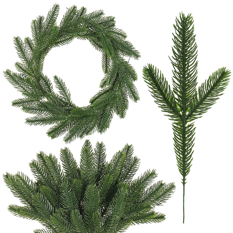Christmas Wreath Fake - Ramas de Pino Artificiales, Agujas de