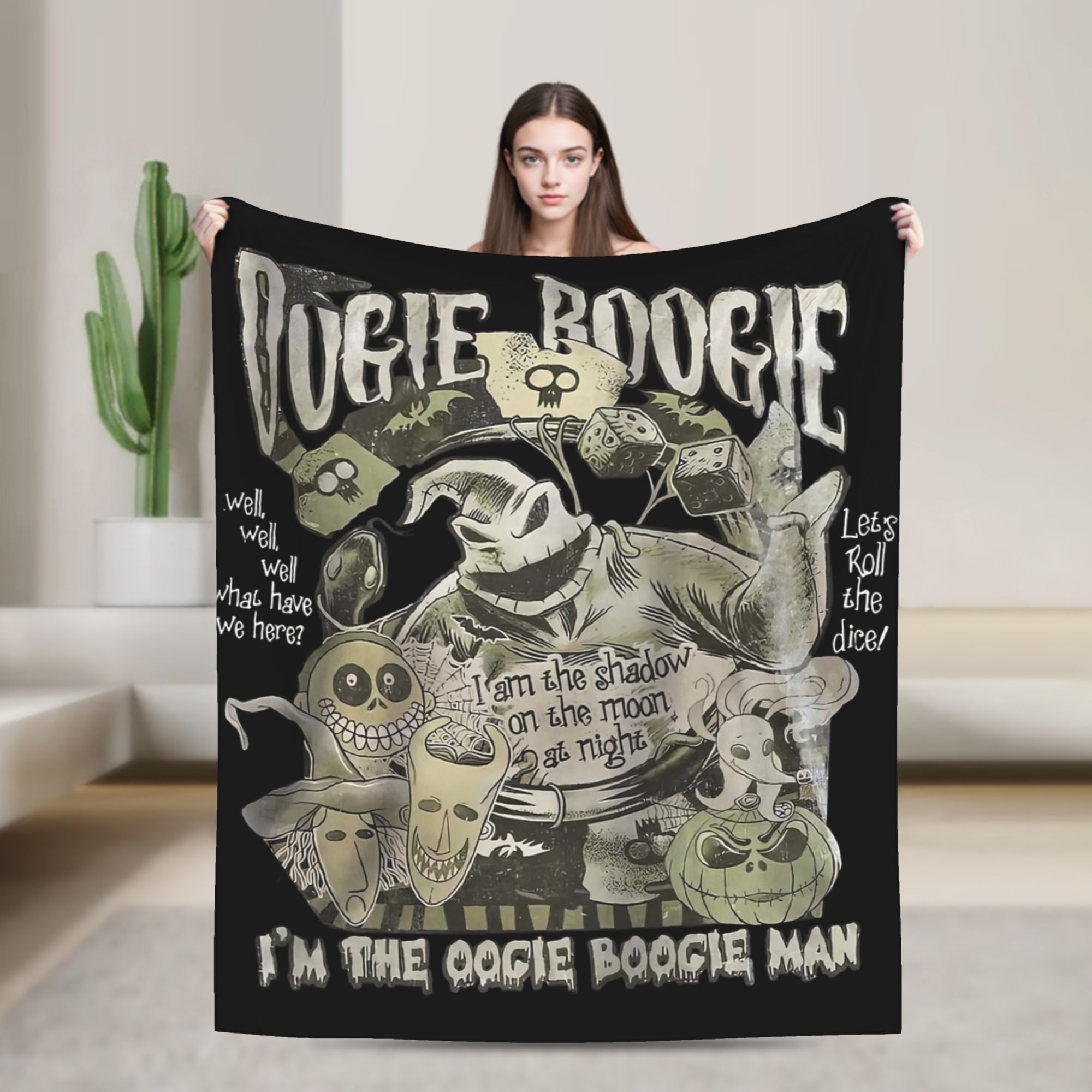 Christmas Throw Blanket - Manta de Franela de Pesadilla Antes