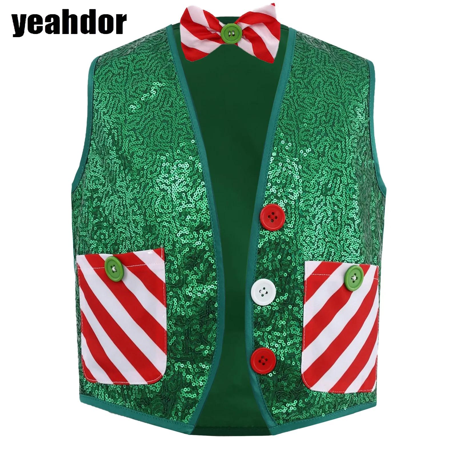 Elf Costume Christmas - Chaleco de elfo de Papá Noel