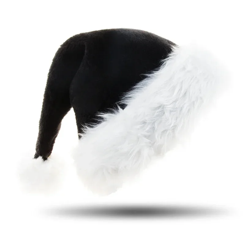 Gorro de Navidad de felpa negr - Santa Hat Plush reseña y precio
