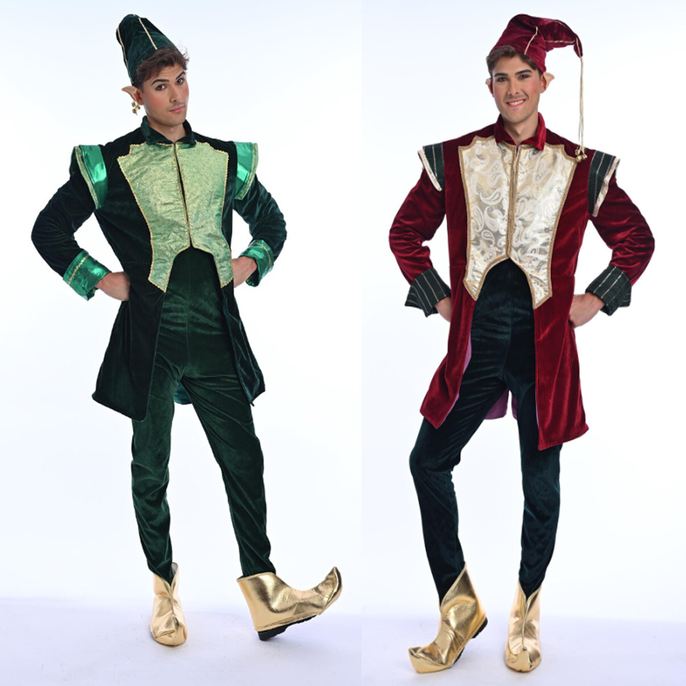 Traje de Lujo de Terciopelo de - Elf Costume Christmas reseña y precio