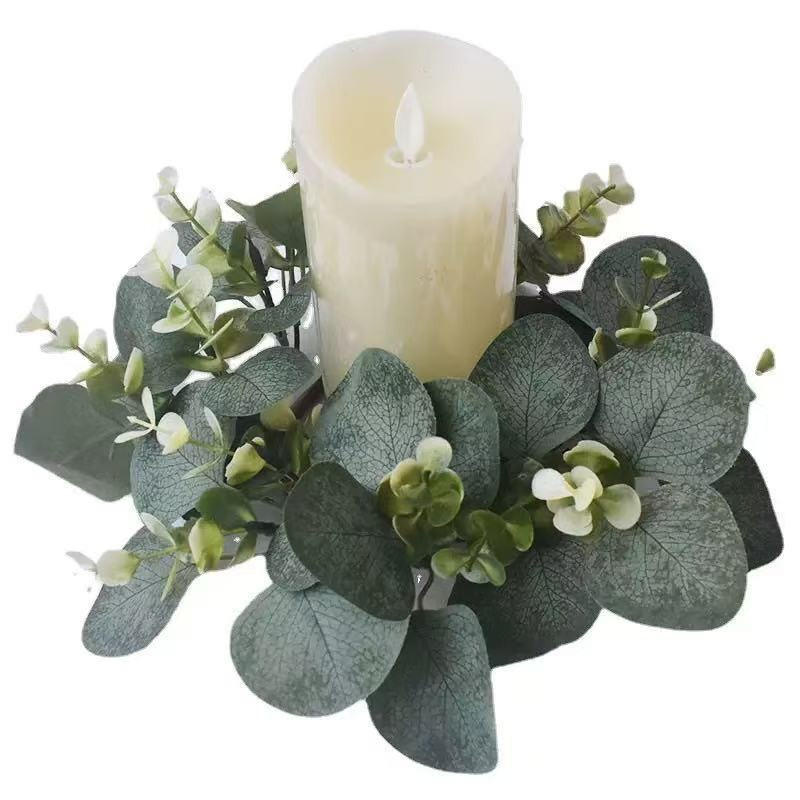 Corona de eucalipto, portavela - Christmas Wreath Fake reseña y precio
