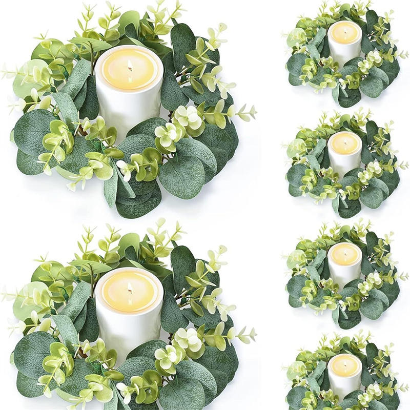 Corona de eucalipto, portavela - Christmas Wreath Fake reseña y precio
