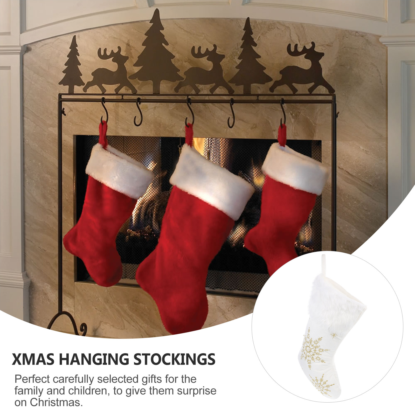 1 Pieza de Decoración de Calce - Christmas Stocking Hanging reseña y precio