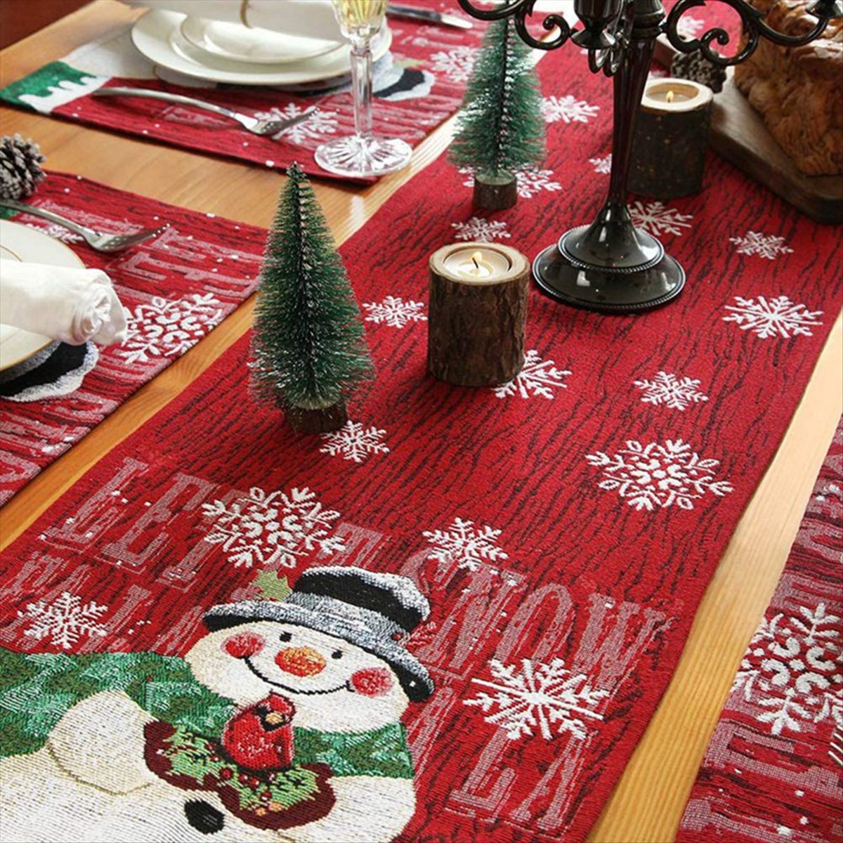 ABDD HOT Camino de Mesa Navide - Christmas Table Runner reseña y precio