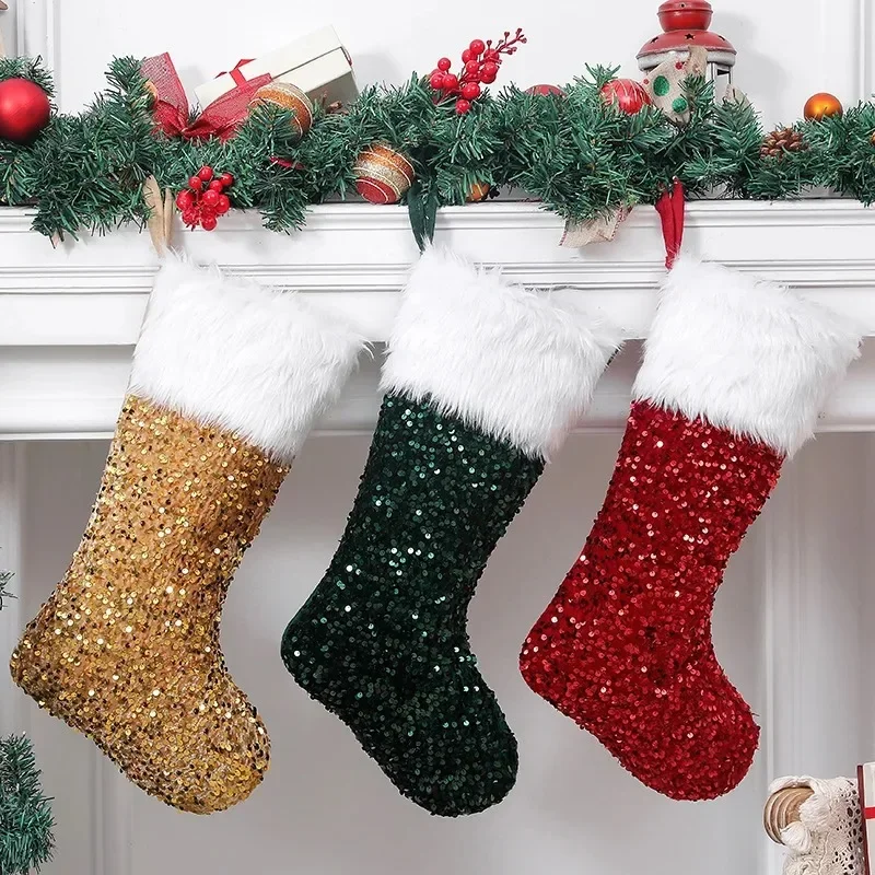 Calcetines Navideños con Lente - Christmas Stocking Hanging reseña y precio
