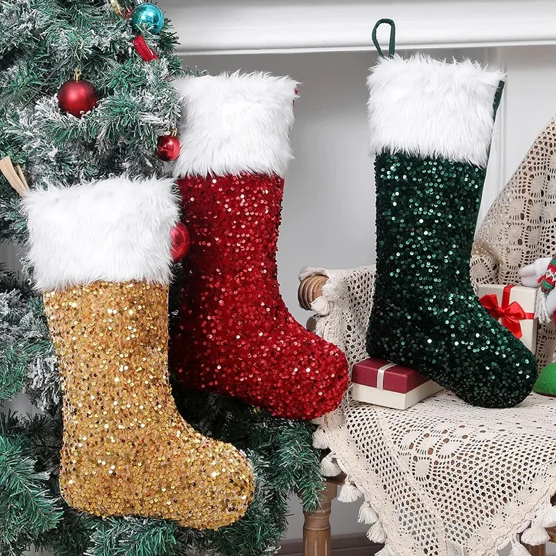 Calcetines Navideños con Lente - Christmas Stocking Hanging reseña y precio