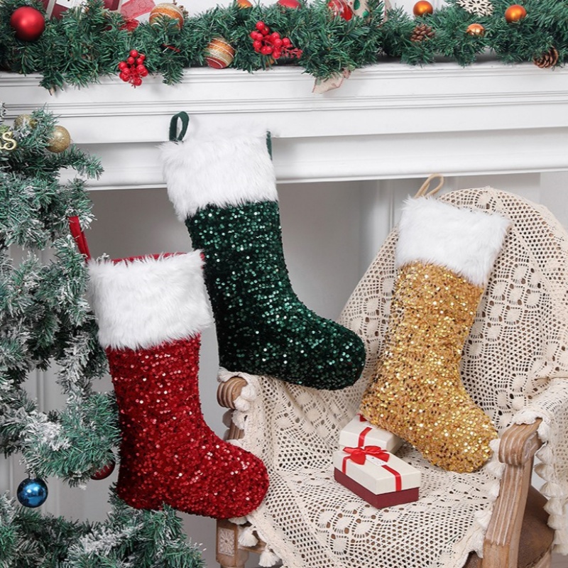 Calcetines Navideños con Lente - Christmas Stocking Hanging reseña y precio
