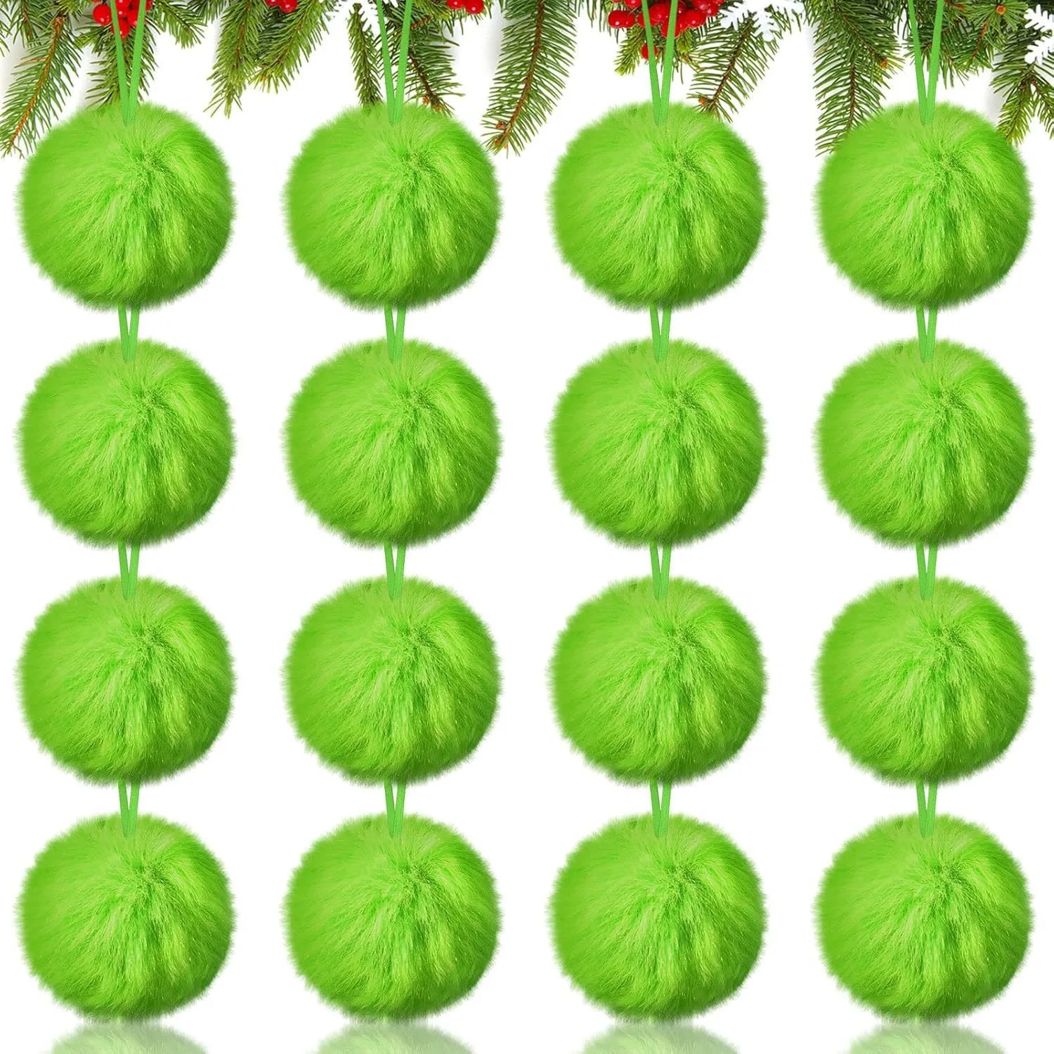 Navidad verde bola larga de fe - Santa Hat Plush reseña y precio