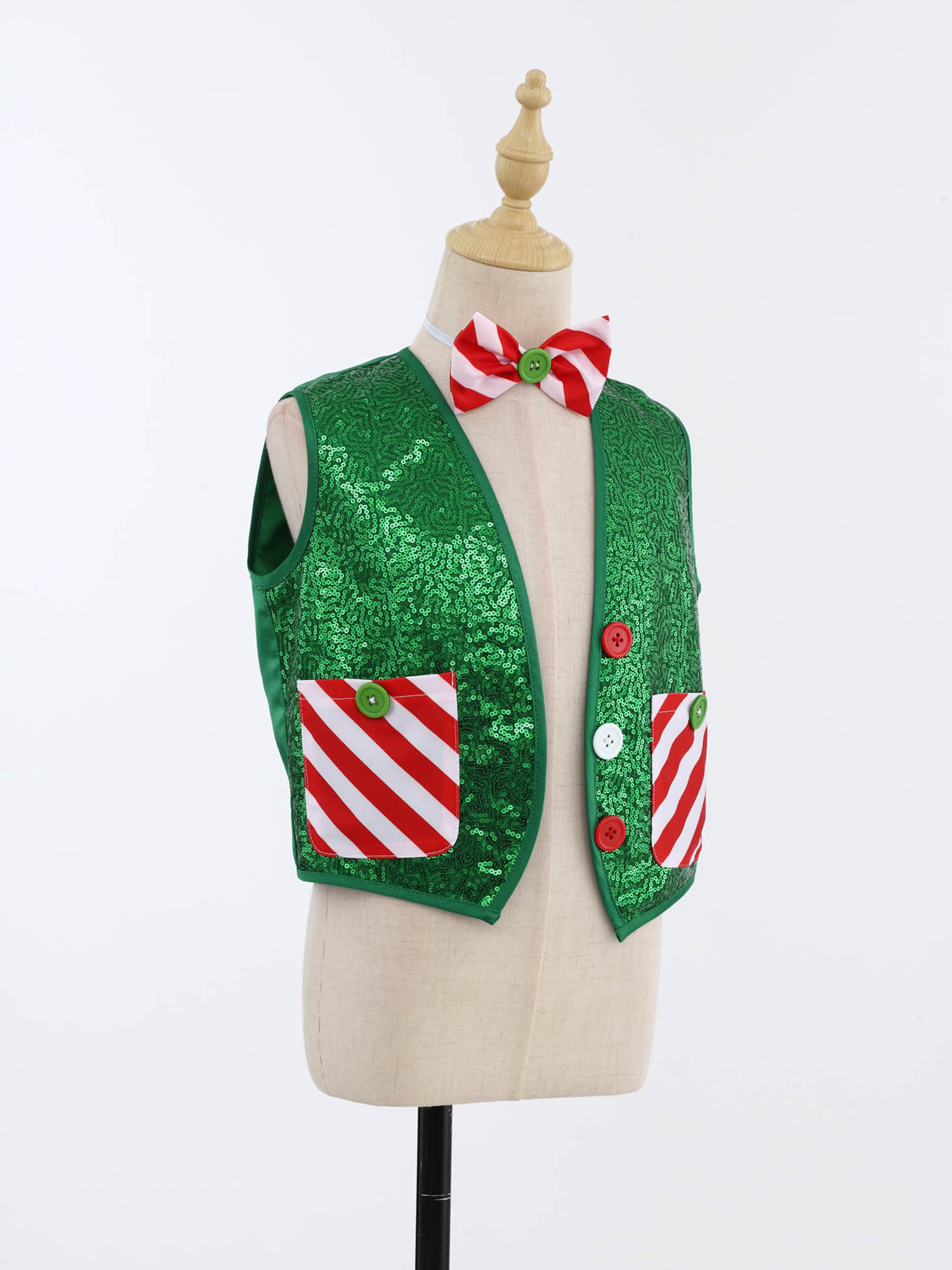 Chaleco de elfo de Papá Noel c - Elf Costume Christmas reseña y precio
