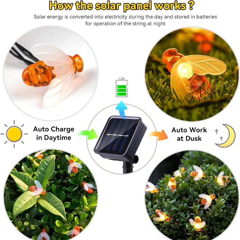 Guirnalda de Luces Solares con - Led Fairy String Lights reseña y precio