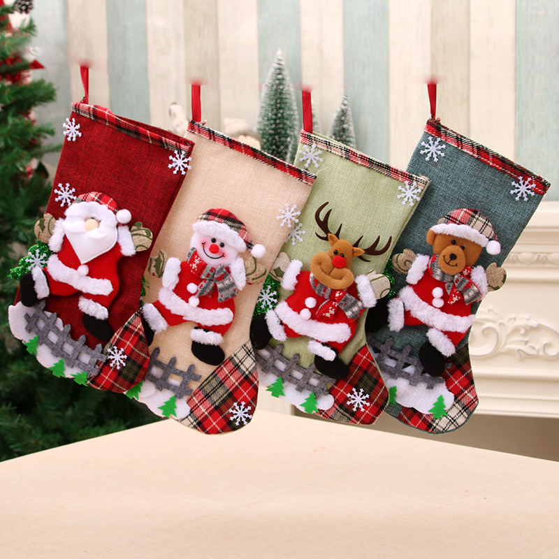 Medias navideñas grandes de 31 - Christmas Stocking Hanging reseña y precio