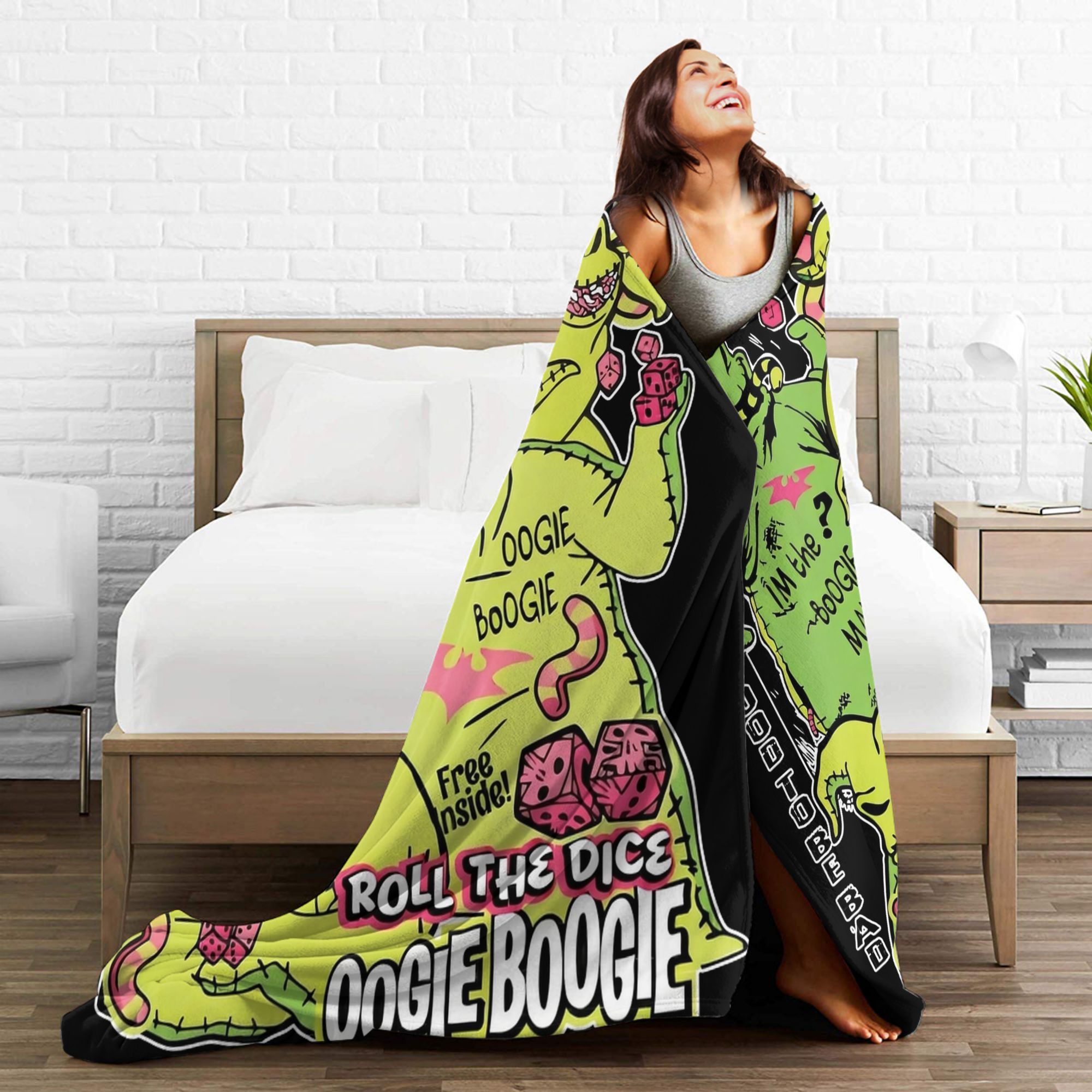 Manta de Oogie Boogie de Pesad - Christmas Throw Blanket reseña y precio