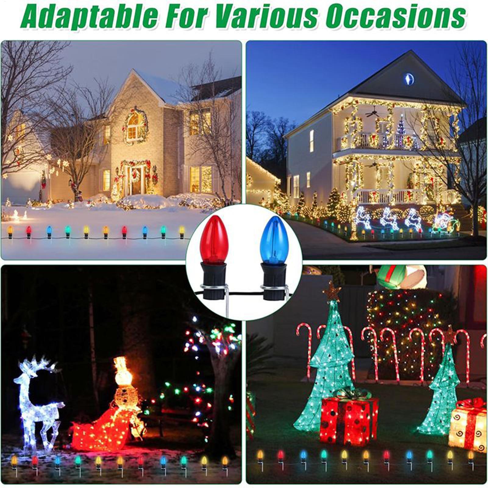 Estacas de luz navideña de 12  - Christmas Lights Outdoor reseña y precio