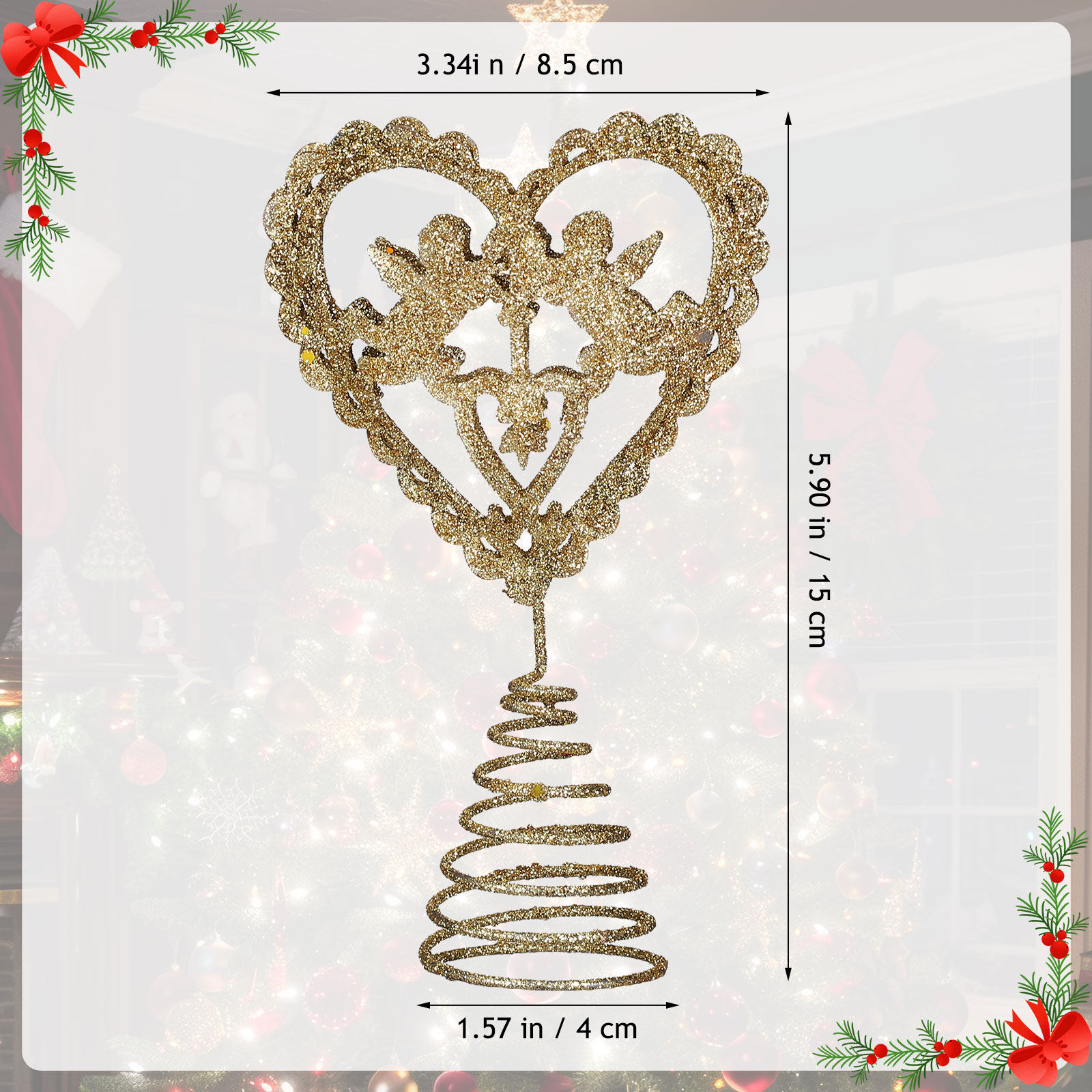 Adorno de estrella para árbol  - Star Tree Topper reseña y precio