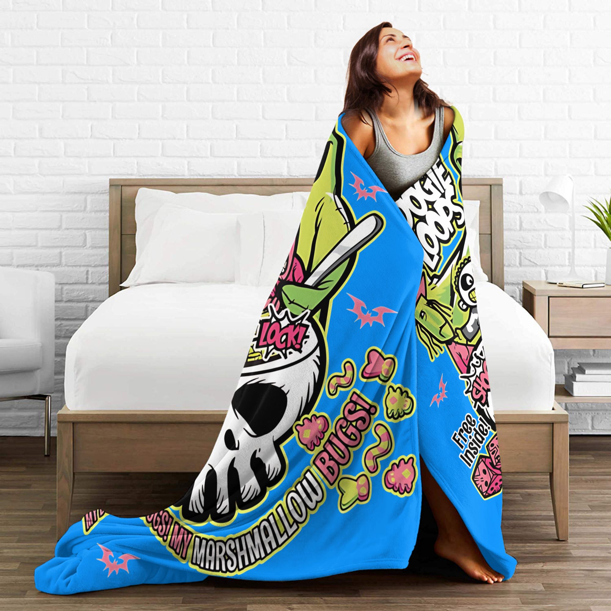 Oogie Boogie Loops Halloween,  - Christmas Throw Blanket reseña y precio